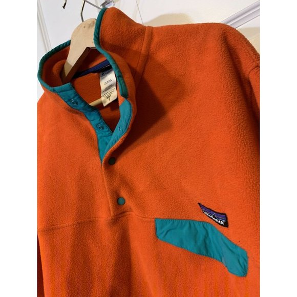 Patagonia Snap-T Synchilla Fleece Men’s‎ Sz S Orange - Picture 3 of 9